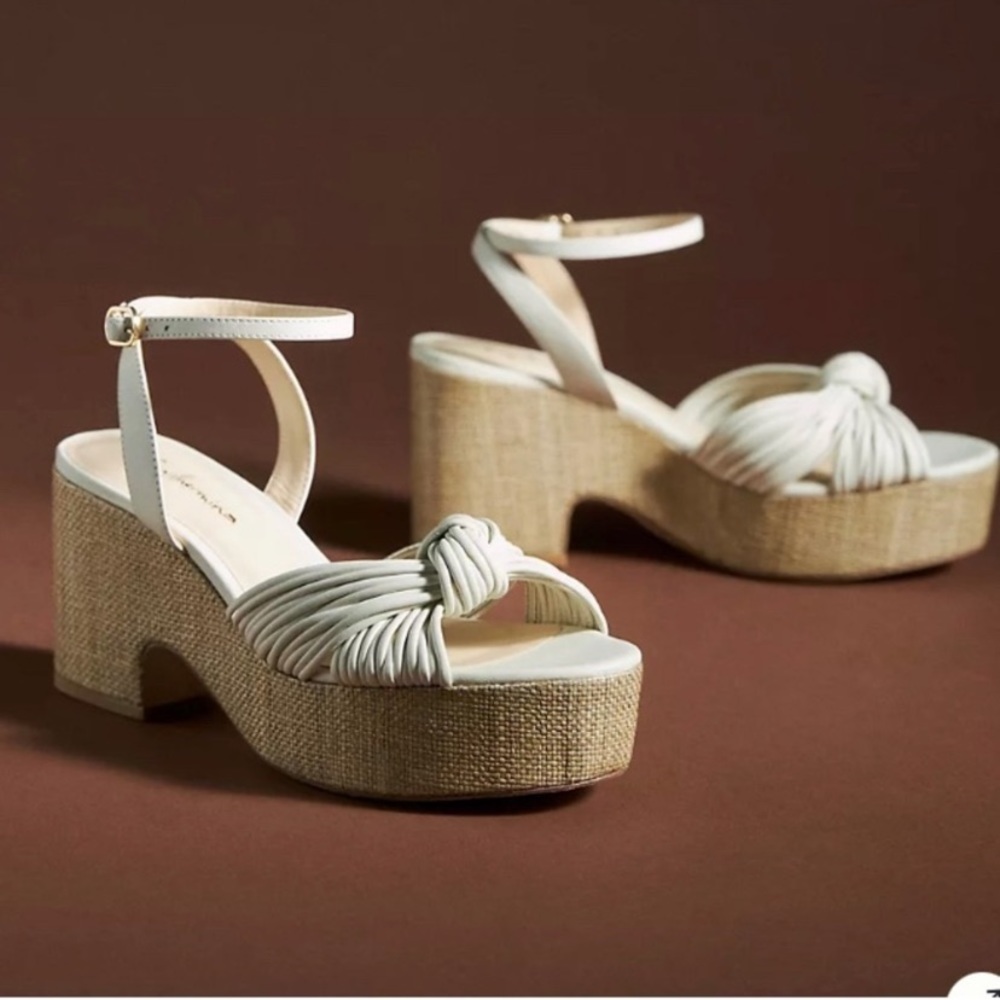 NEW Guilhermima knotted Platforms, 40 (runs small)
